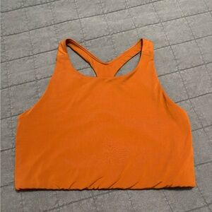 Girlfriend Collective Milo Burnt Orange Racerback Sports Bra